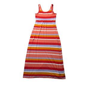 COLUMBIA PFG Omni-wick Womens Sleeveless summer Dress, size M; Colorful Striped